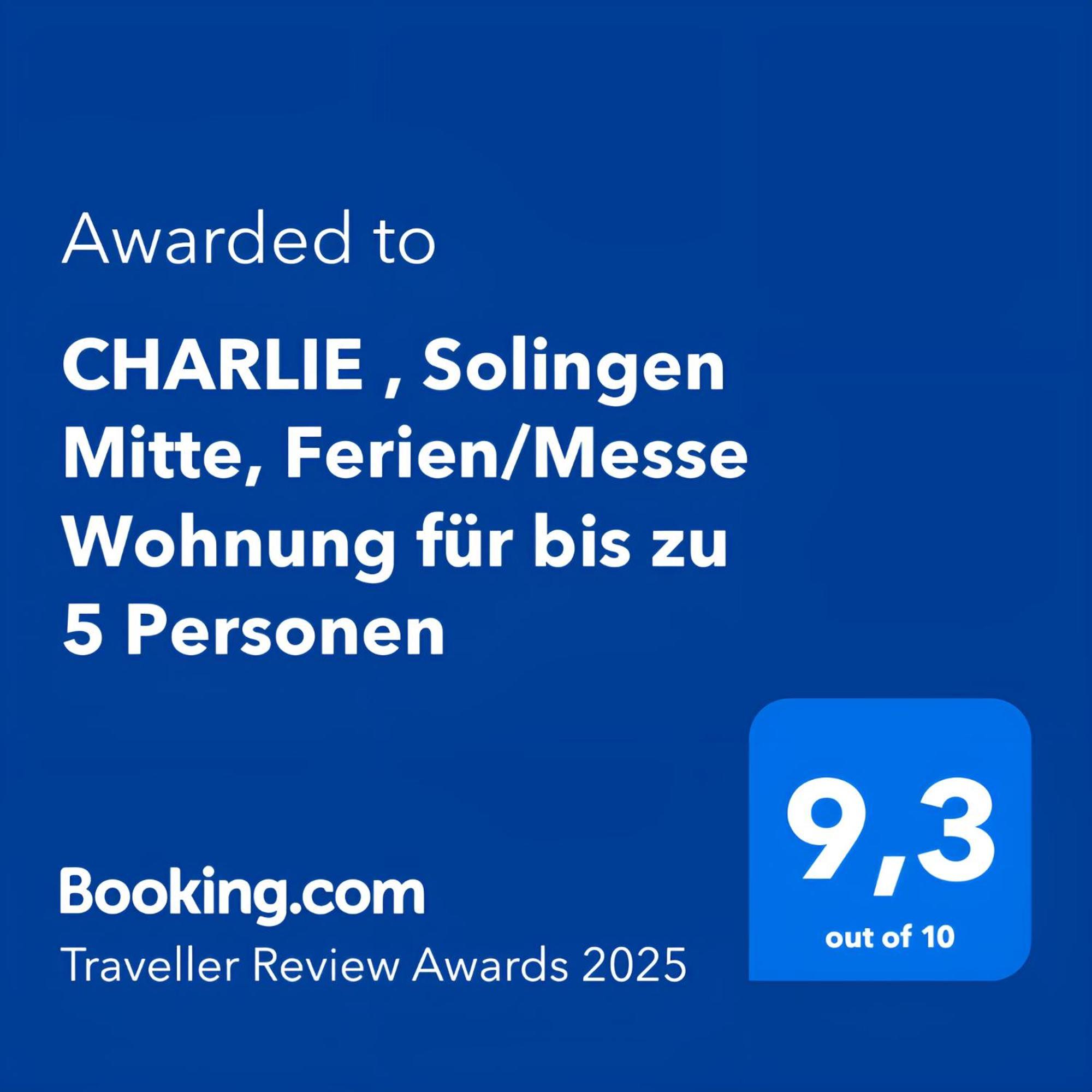 Charlie , Solingen Mitte, Ferien/Messe Wohnung Fuer Bis Zu 5 Personen Kültér fotó